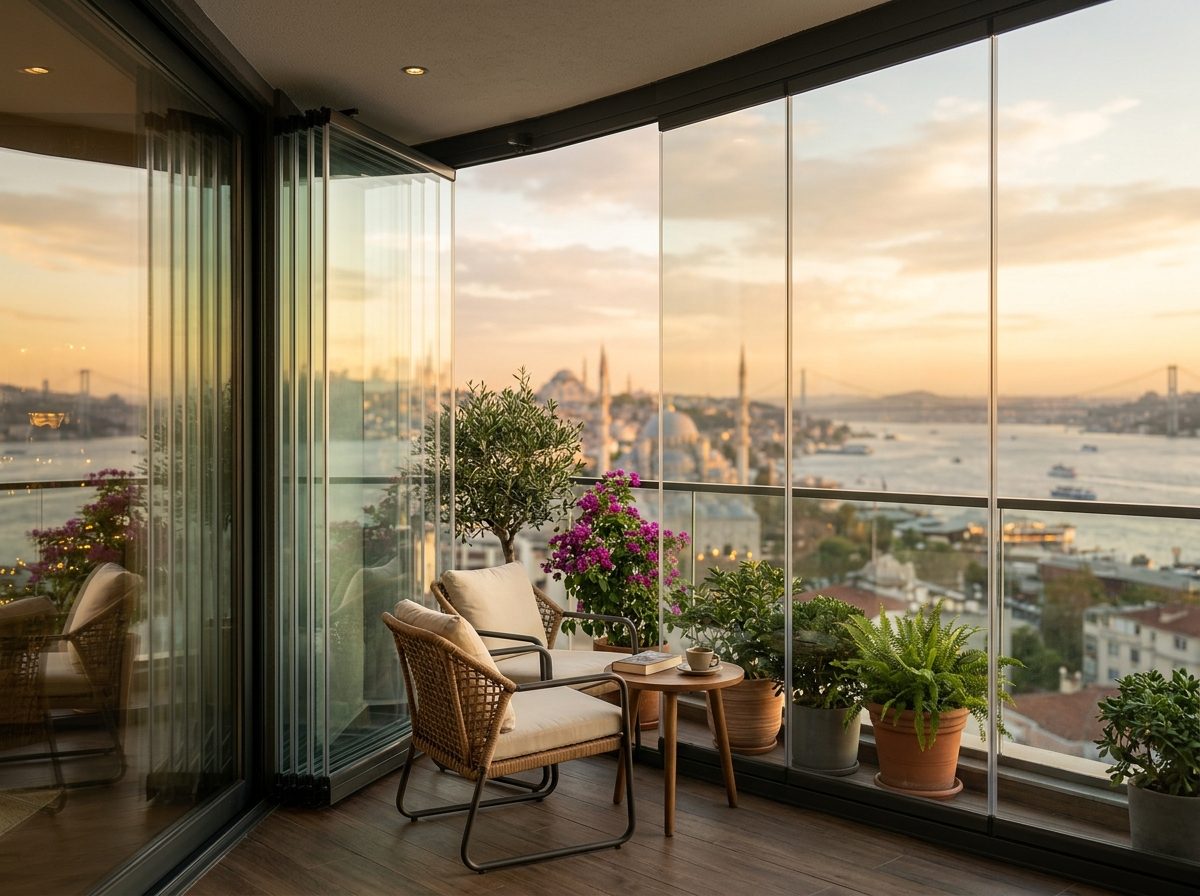 PERBİOLA cam balkon sistemleri uygulaması